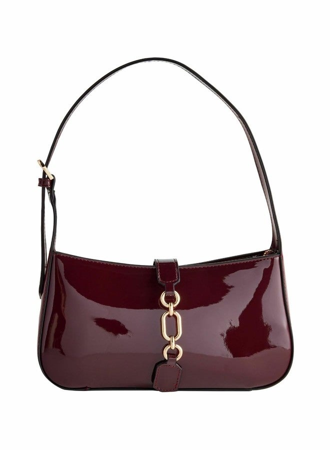 HaveGlam Premium PU Leather Sling Bag for Women | Elegant Chain Strap Crossbody Handbag | Stylish Small Shoulder Purse with Magnetic Button Closure-Maroon - Image 1